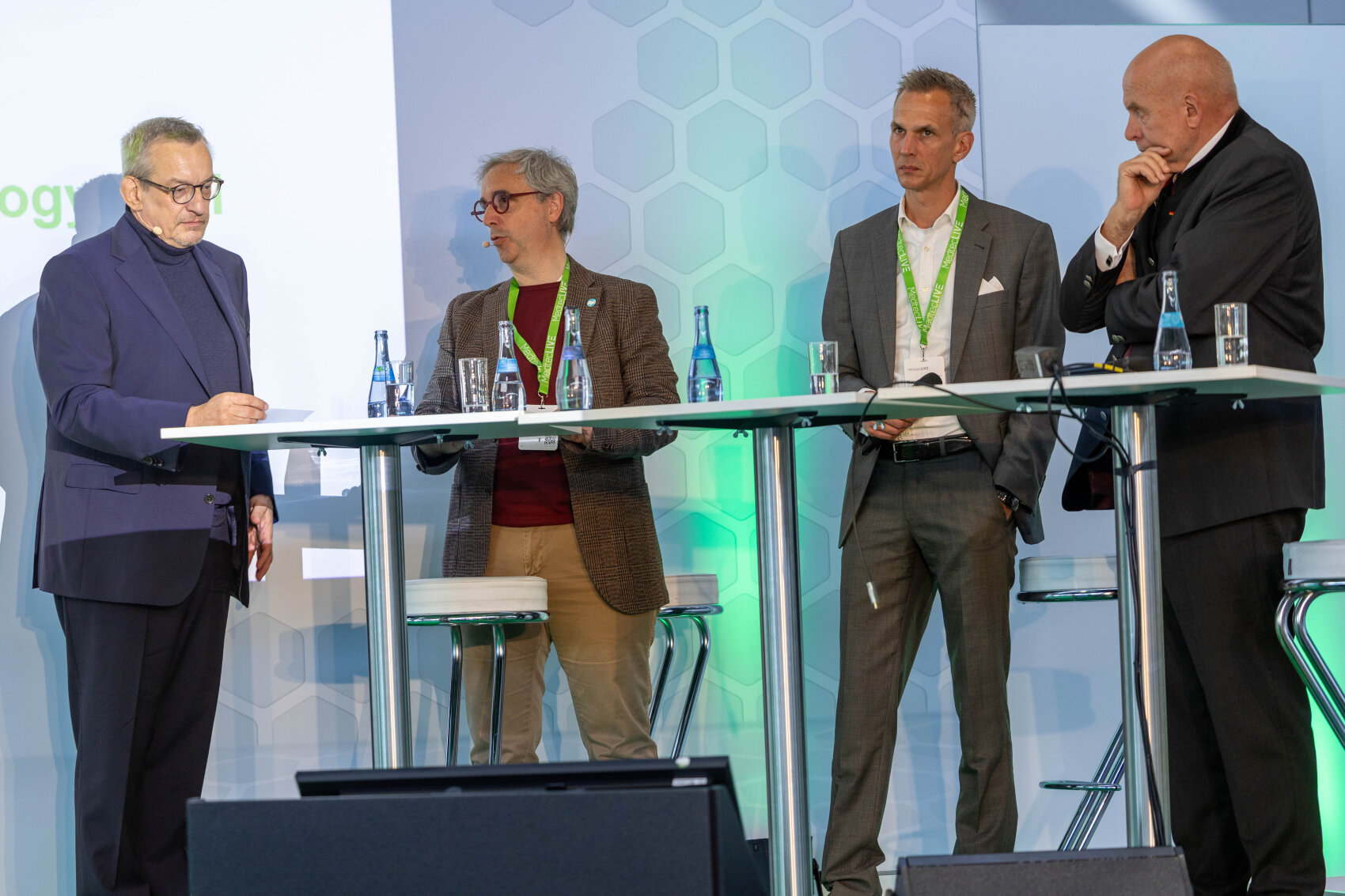 Dr. Meinrad Lugan, Prof. Dr. Tobias Gantner, Thorsten Reichle und Dietrich Monstadt.